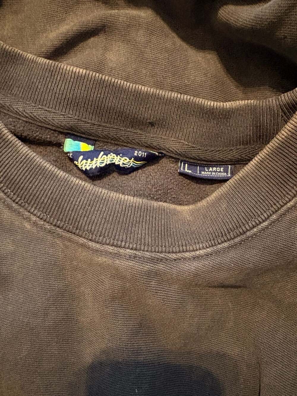Chubbies Men's Pigment Dyed Crewneck Sweatshirt with Pineapple Logo - Picture 3 of 4